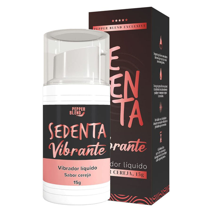 SEDENTA VIBRANTE GEL COMESTIVEL 15G PEPPER BLEND